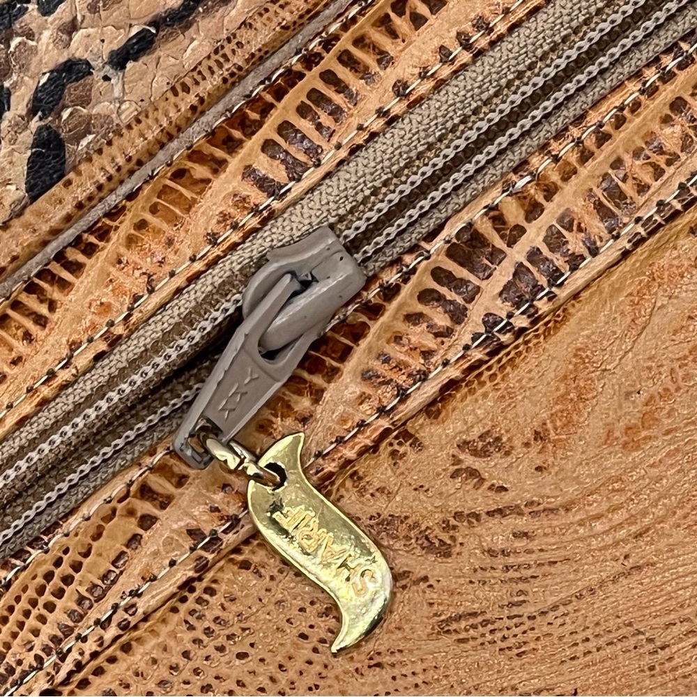 Sharif USA Vintage Lizard & Python Leather Should… - image 3